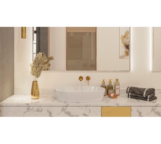 Умывальник WHITECROSS Opal 56x38 см, белый глянец, искусственный камень 0709.056038.100