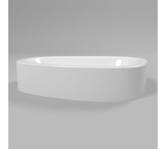 Умывальник WHITECROSS Moonstone C 50x35 см, белый глянец, искусственный камень 0729.050035.100