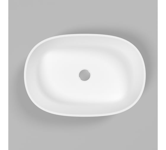 Умывальник WHITECROSS Opal 56x38 см, белый матовый, искусственный камень 0709.056038.200