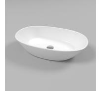 Умывальник WHITECROSS Amazon 60x35 см, белый глянец, искусственный камень 0712.060035.100