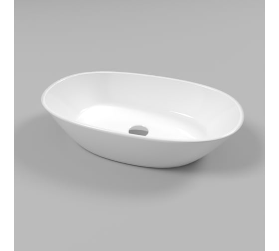 Умывальник WHITECROSS Amazon 60x35 см, белый глянец, искусственный камень 0712.060035.100