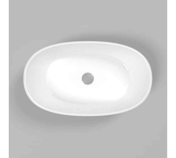 Умывальник WHITECROSS Amazon 60x35 см, белый глянец, искусственный камень 0712.060035.100