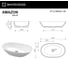 Умывальник WHITECROSS Amazon 60x35 см, белый глянец, искусственный камень 0712.060035.100 6