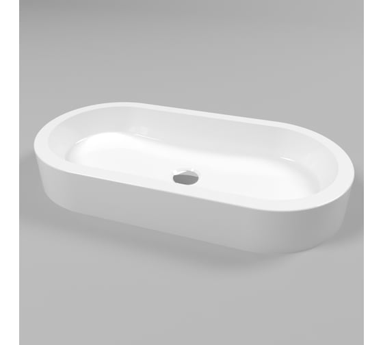 Умывальник WHITECROSS Malachite D 70x35 см, белый глянец, искусственный камень 0724.070035.100
