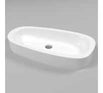 Умывальник WHITECROSS Moonstone E 70x35 см, белый глянец, искусственный камень 0731.070035.100