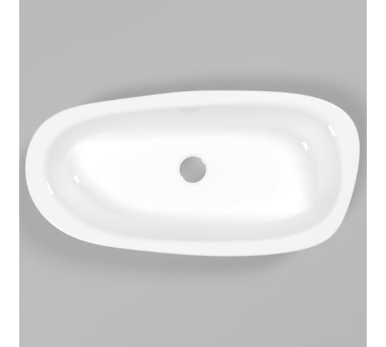 Умывальник WHITECROSS Moonstone E 70x35 см, белый глянец, искусственный камень 0731.070035.100