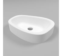 Умывальник WHITECROSS Moonstone C 50x35 см, белый матовый, искусственный камень 0729.050035.200