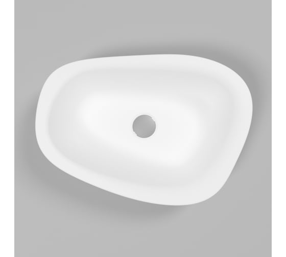 Умывальник WHITECROSS Moonstone C 50x35 см, белый матовый, искусственный камень 0729.050035.200