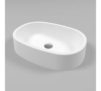 Умывальник WHITECROSS Obsidian A 50x35 см, белый матовый, искусственный камень 0733.050035.200