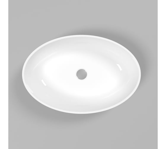 Умывальник WHITECROSS Citrine 60x40 см, белый глянец, искусственный камень 0717.060040.100