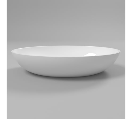 Умывальник WHITECROSS Citrine 60x40 см, белый глянец, искусственный камень 0717.060040.100