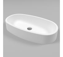 Умывальник WHITECROSS Obsidian C 65x35 см, белый матовый, искусственный камень 0735.065035.200