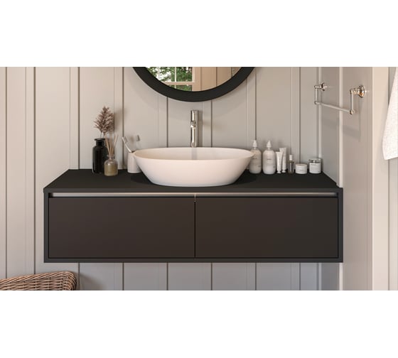 Умывальник WHITECROSS Amazon 60x35 см, белый матовый, искусственный камень 0712.060035.200