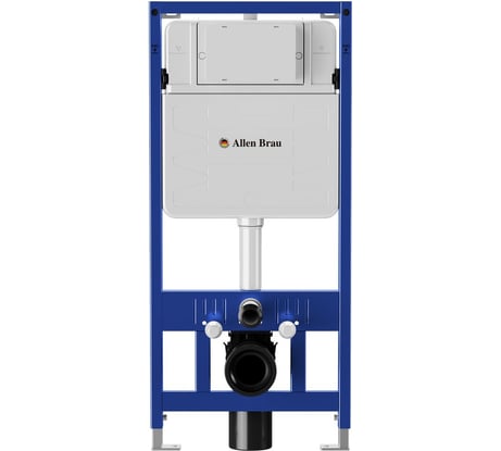 Инсталляция для подвесного унитаза ALLEN BRAU PNEUMATIC патрубки, без кнопки, 1112x115x500 мм 00306274