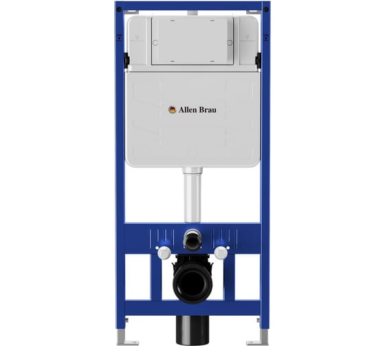 Инсталляция для подвесного унитаза ALLEN BRAU PNEUMATIC патрубки, без кнопки, 1112x115x500 мм 00306274 1