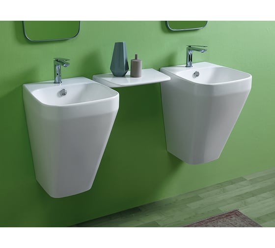 Подвесная раковина SIMAS BADEN-BADEN 40x45x55 см, 1 отверстие для смесителя, белый BB 13 bia 1 hole