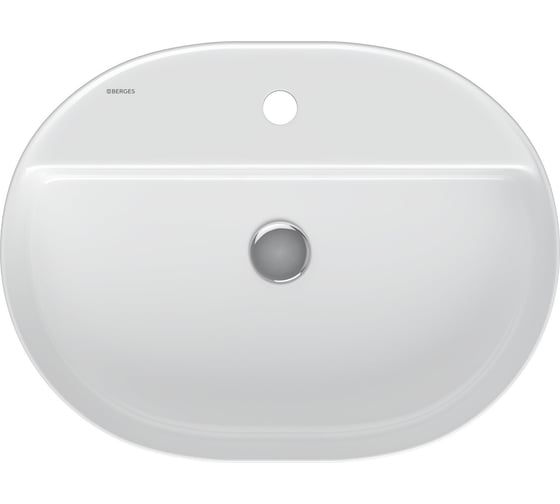 Накладная раковина Berges Ego sl овал, 60x45 см, с отверстием под смеситель 182016