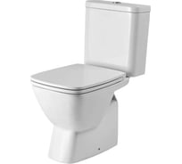 Унитаз-компакт Santek НЕО горизонтальный выпуск, 2-х режимный, арматура, сиденье тонкое дюропласт Soft-close, Clip-up WH302470