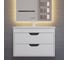 Тумба с раковиной для ванной Uperwood Modul_65 см, подвесная, матовая, белая/графит 3930205581 2