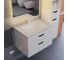 Тумба с раковиной для ванной Uperwood Modul_65 см, подвесная, матовая, белая/графит 3930205581 7