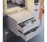 Тумба с раковиной для ванной Uperwood Modul_65 см, подвесная, матовая, белая/графит 3930205581 8