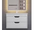 Тумба с раковиной для ванной Uperwood Modul_65 см, подвесная, матовая, белая/графит 3930205581 1
