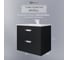 Тумба с раковиной для ванной Uperwood Modul_65 см, подвесная, матовая, черная 393020549 2