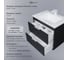 Тумба с раковиной для ванной Uperwood Modul_65 см, подвесная, матовая, черная 393020549 3