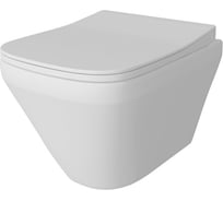 Подвесной унитаз Teymi Kati безободковый, сиденье микролифт T40701 ЦБ-00266825