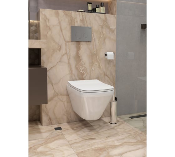 Подвесной унитаз Teymi Kati безободковый, сиденье микролифт T40701 ЦБ-00266825