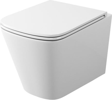 Подвесной унитаз Teymi Helmi Vortex безободковый, сиденье микролифт T40303 ЦБ-00266576