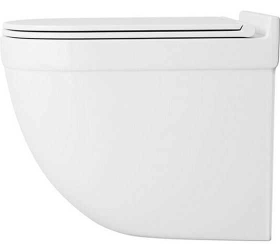 Подвесной унитаз Teymi Iva безободковый, сиденье микролифт T40601 ЦБ-00260332