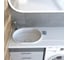 Раковина Teymi Bruks 120x48 левая, литьевой мрамор T50604 ЦБ-00263935 2