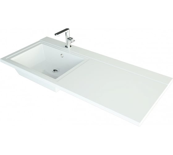 Раковина Teymi Helmi 110x48 (Cosmos) левая, литьевой мрамор T50305 ЦБ-00263937