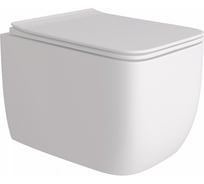 Подвесной унитаз Teymi Lori безободковый, сиденье микролифт T40501 ЦБ-00266826