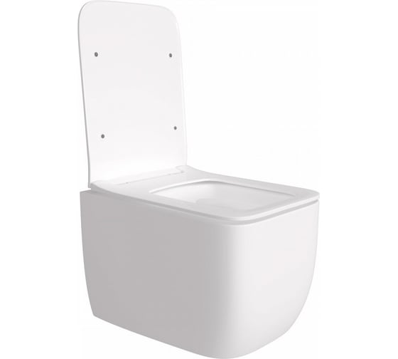 Подвесной унитаз Teymi Lori безободковый, сиденье микролифт T40501 ЦБ-00266826