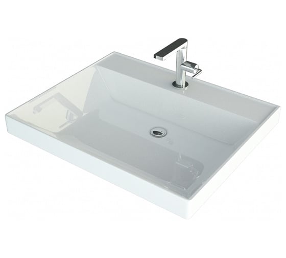 Раковина над стиральной машиной Teymi Aina 60x60 (Сorolina), литьевой мрамор T50004 ЦБ-00263942 1