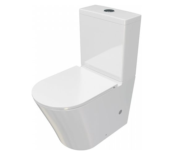 Напольный унитаз Teymi Solli безободковый, сиденье микролифт T40204 ЦБ-00266211
