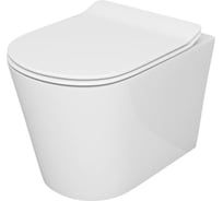 Подвесной унитаз Teymi Solli безободковый c сиденьем HARO Kano микролифт T40201HARO ЦБ-00260106