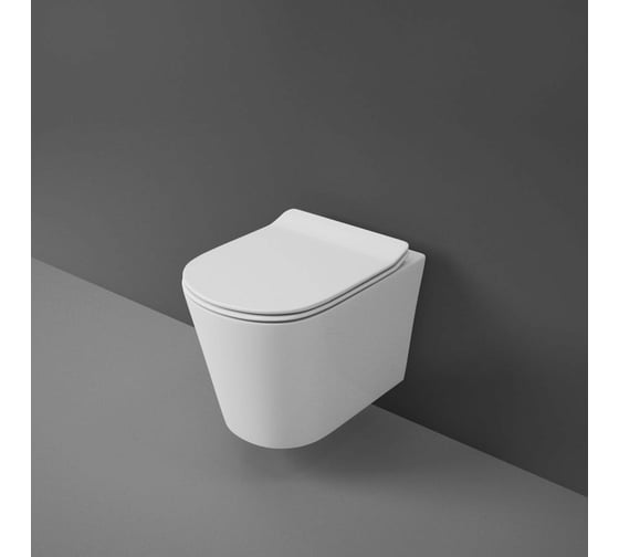 Подвесной унитаз Teymi Solli безободковый c сиденьем HARO Kano микролифт T40201HARO ЦБ-00260106