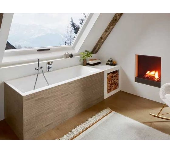 Ванна Villeroy & Boch subway 3.0 Ubq170sbw2dv-01 1700x750x480 мм, материал кварил, слив/перелив + ножки 00000093815