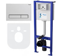 Инсталляция для подвесного унитаза Teymi Aina 45 с клавишей Helmi хром глянец T70003 ЦБ-00265432