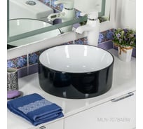 Раковина MELANA mln-7078abw (черно-белая) 7078ABW-805