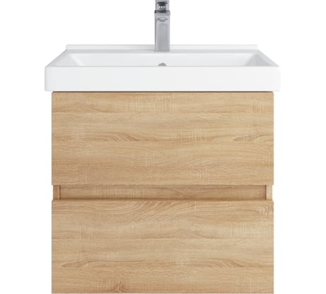 Подвесная тумба Sanstar тоскана 60 с раковиной фест 60 (комплект) для ванной комнаты 391.1-1.4.1.КФЕС