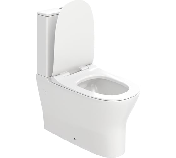 Напольный унитаз Teymi Ellie безободковый, сиденье микролифт T40801 ЦБ-00266660