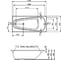 Ванна Mauersberger Scinosa 1750х800х390 мм, белый матовый 1017500290 3