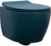 Подвесной унитаз ALLEN BRAU 4.11004.PT FANTASY rimless, без сиденья, 510x363мм, петроль 311888 00311888