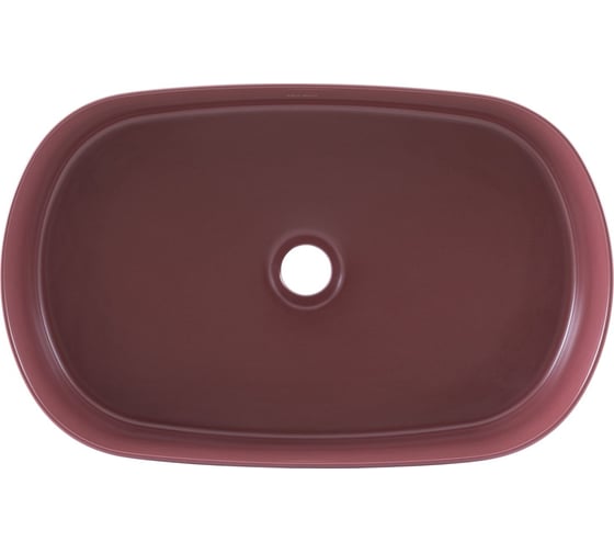 Раковина ALLEN BRAU 4.11022.BD FANTASY Oval керамика, накладная, без отв., 550x360мм, бордо 311901 00311901