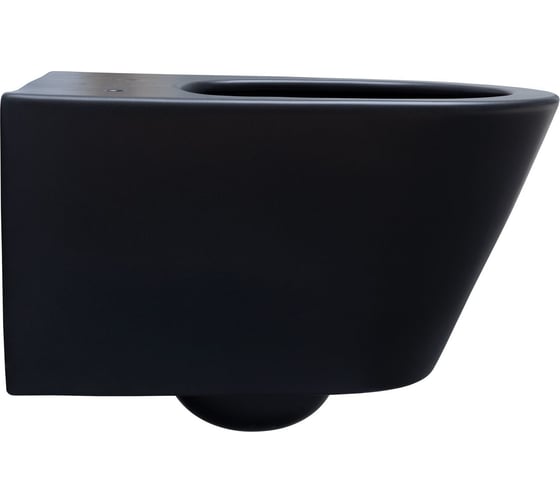 Унитаз без сидения Aquanet LAKE-WB подвесной, 530x335 мм с Rimless черный матовый 316462 00316462