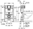 Система инсталляции для унитаза GROHE Rapid SL (0,82 м) 38587000 2